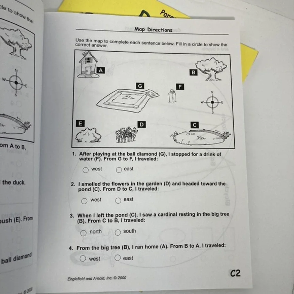 2nd‎ Gr Workbook Homeschool/Tutoring/Classroom RDG/Writing/Math w/Parent Book